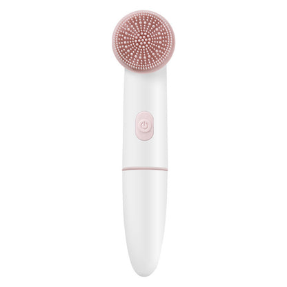 Electric Silicone Facial Cleansing Brush with Ultrasonic Vibration
