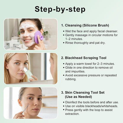 3-in-1 Blackhead Removal & Facial Cleansing Kit