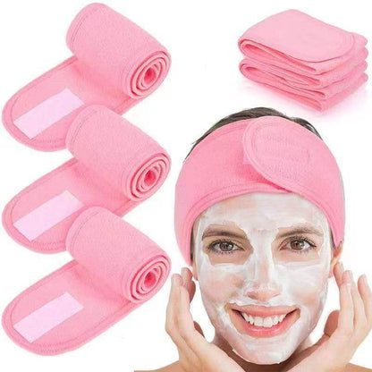 Adjustable Velcro Headband for Sports and Skincare